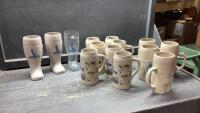 GOOD LIDDED TOTE WITH STEAM WHISTLE BOOT GLASSES,