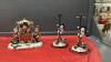 RESIN SNOWMAN CANDLE STICKS & POLY RESIN SNOWMAN FAMILY IN CART