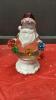 RESIN FIBRE OPTIC BEAR AND SANTA SNOWGLOBE - 2