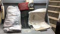 VEHICLE FLOOR MATS (2)SETS, AND BENCH SEAT COVERS