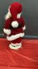 ANTIQUE PORCELAIN SANTA W/ PATTERN COAT & "KNITTED" HAT - 2