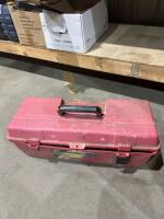 Red toolbox and contents
