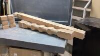 (4)PIECES - SPINDLES AND TOPPERS