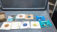 BOX W/ VINTAGE 45&rsquo;S AND STAR WARS TAPE