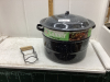 GRANITEWARE WATERBATH CANNER W/ JAR LIFTER & RACK