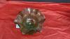 CARNIVAL GLASS FLUTED PEDESTAL CANDY DISH - 2