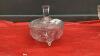 SMALL PINWHEEL CRYSTAL CANDY DISH W/ LID
