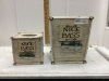 RESIN “NICE BASS” GARBAGE & KLEENEX HOLDERS