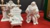 WHITE PORCELAIN CENTRE PIECE SET - 3