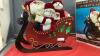 DECORATIVE SANTA & SNOWMEN IN WOOD SLEIGH