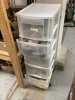 CRAFTING SUPPLIES W/PLASTIC STORAGE TOWER