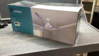 CEILING FAN - WHITE, WITH REMOTE
