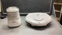 (2) ITEMS - CUISINART FROZEN YOGURT/ICE CREAM MAKER + GEORGE FOREMAN