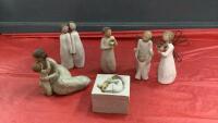 COLLECTION OF WILLOW TREE ORNAMENTS