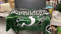 SASKATCHEWAN ROUGHRIDERS FUZZY BLANKET