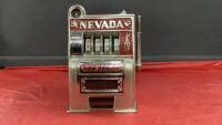 SMALL "NEVADA" METAL SLOT MACHINE