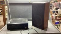 YAMAHA RECEIVER AND TOSHIBA SPEAKER