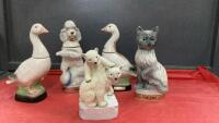 (4) JIM BEAM ANIMAL DECANTERS