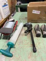 Box of miscellaneous Bicycle gear