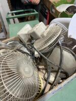 Box of fans and lights