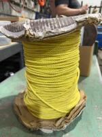 Partial role of quarter inch poly rope