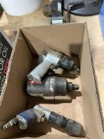 Two pneumatic impact guns and one drill