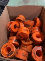 Box of white pipe tape