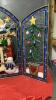 HOLIDAY SANTA SCREEN - METAL TRIFOLD - 3