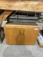 Two door wooden cupboard