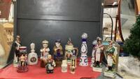 ASSORTMENT OF LIQUOR DECANTERS