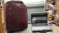 4-WHEEL SAMSONITE SUITCASE + SAMSONITE BRIEFCASE
