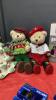 (5) PHOTO 2 CANVAS KITS, CHRISTMAS STUFFIES, VELVET RIBBON, CERAMIC TREE (NO LIGHTS) - 3