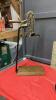FANCY TABLETOP CORK SCREW, METAL WINE BOTTLE HOLDERS, HUMMINGBIRD "JOY" PICTURE ON WOOD - 2