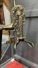 FANCY TABLETOP CORK SCREW, METAL WINE BOTTLE HOLDERS, HUMMINGBIRD "JOY" PICTURE ON WOOD - 3