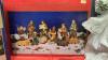 BOX W/ CHRISTMAS DECOR - NATIVITY SET, ANGEL TREE TOPPER, LIGHTED SANTA, LIGHTS, ACRYLIC SNOWMAN FAMILY - 3