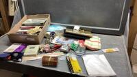 MISC BOX - OFFICE SUPPLIES, SOME CRAFTING