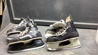 (2) PAIRS BAUER HOCKEY SKATES