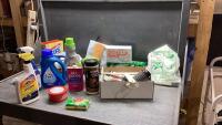 CLEANING SUPPLIES - DETERGENT, TURTLE WAX, SHOWER CLEANER