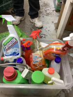 TWO BOXES OF CLEANING PRODUCTS