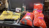 RED TOTE W/VISIBILITY VESTS - M, L, XL, ZEPHRON JACKET + PANTS(XXXL)