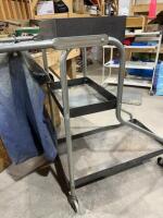 Steel janitor cart