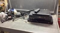 SAMSUNG + SONY DVD PLAYERS, TOSHIBA VHS, ELECTRIC AIR PUMP