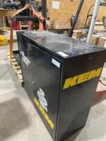 Double door steel shelf unit