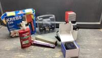 KREBS PAINT SPRAYKIT, DOOR KNOB, HONING STONE,