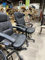 Three office chairs