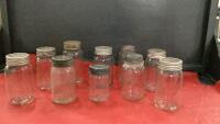(10) VINTAGE CANNING JARS