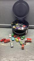 LIGHTENING MCQUEEN CONTAINER WITH DINKY CARS