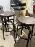 Two swivel stools