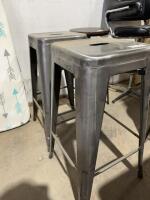 Two metal stools