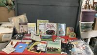 BOX OF BOOKS,& MAGAZINES